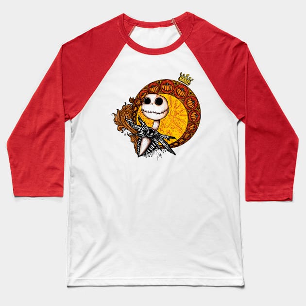 Pumpking Baseball T-Shirt by MareveDesign